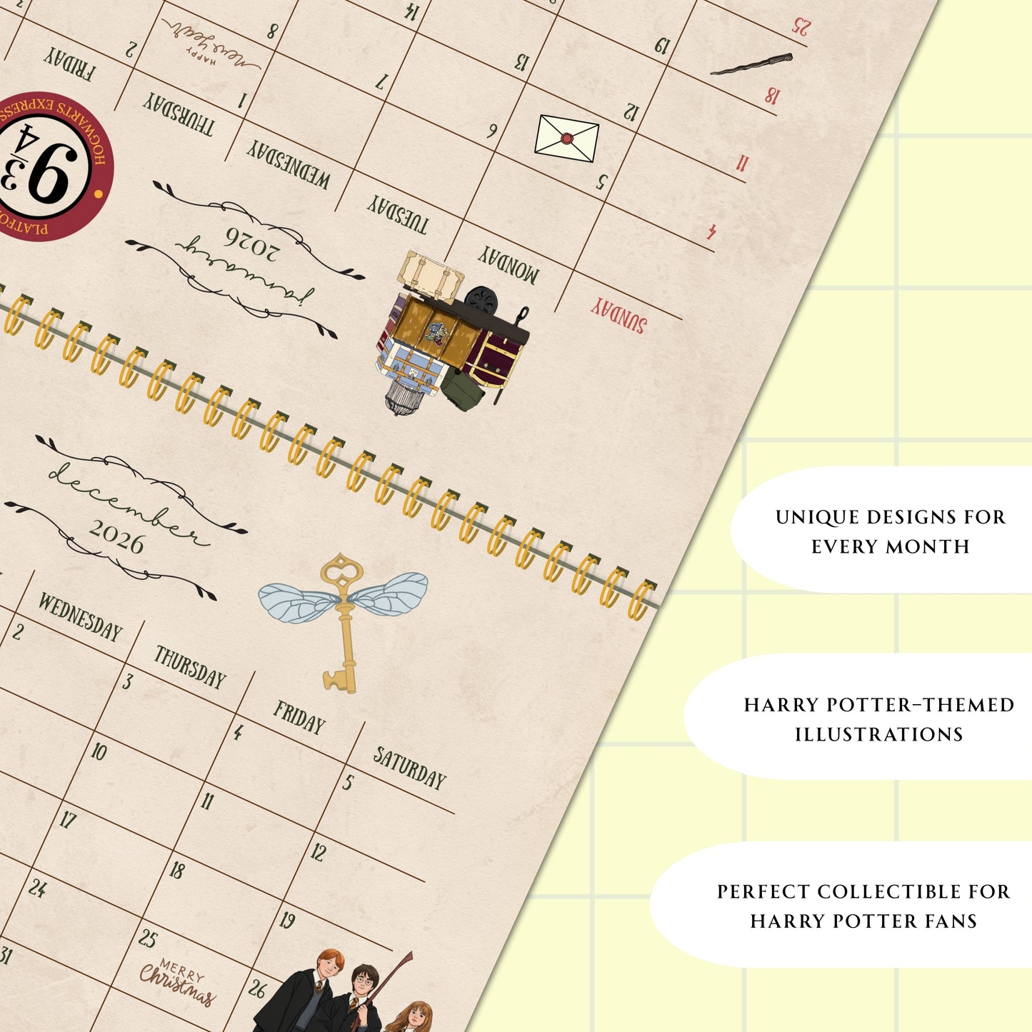 Harry Potter Calendar 2026