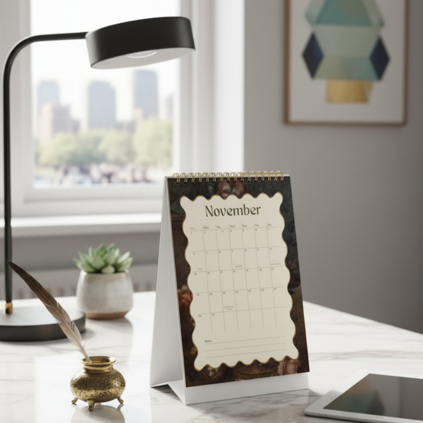 17th Century Vintage Calendar 2026