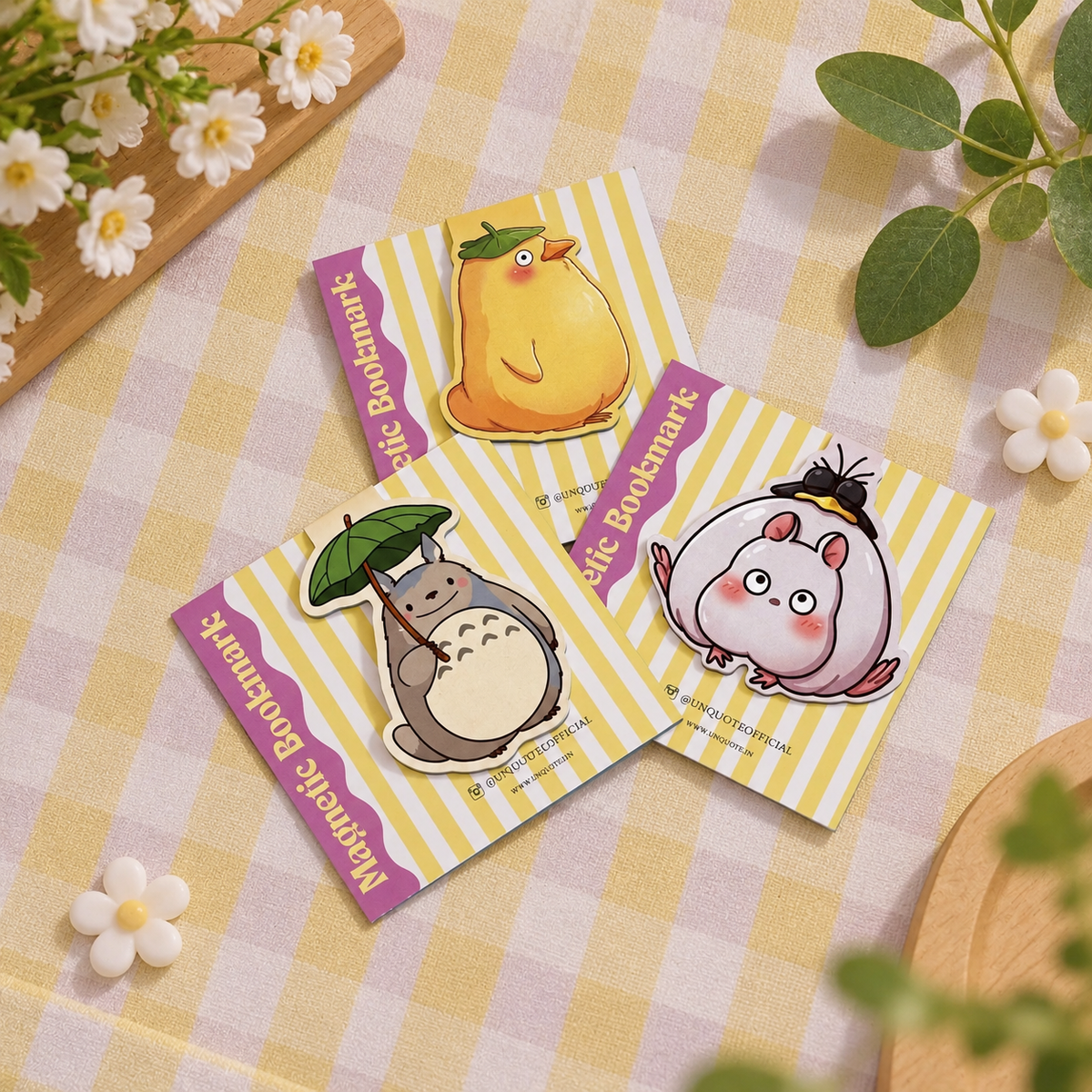 Ghibli Magnetic Bookmarks - set of 3