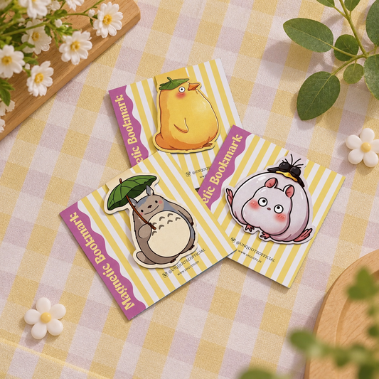 Ghibli Magnetic Bookmarks - set of 3