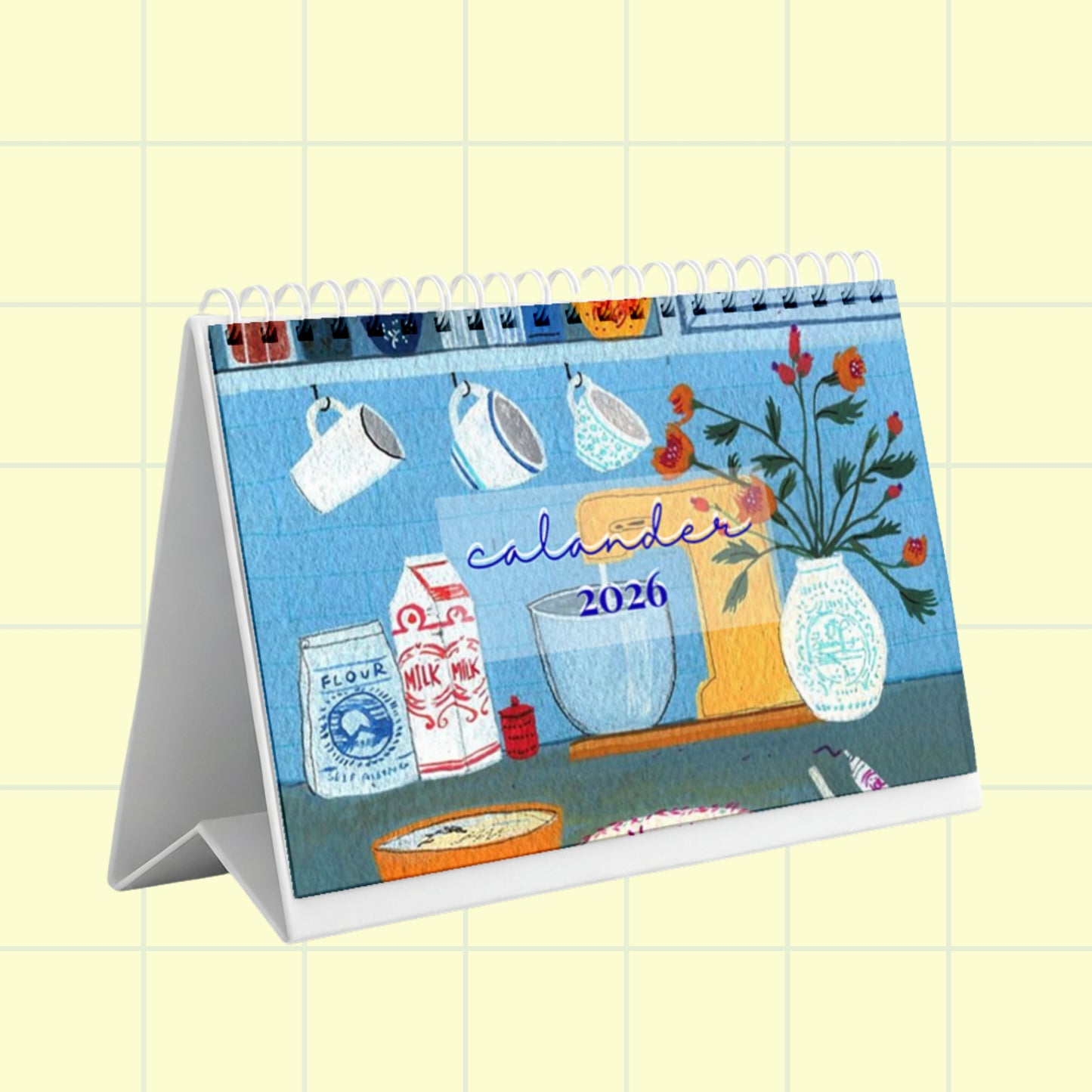 Blue Cat Calendar 2026