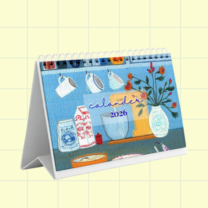 Blue Cat Calendar 2026