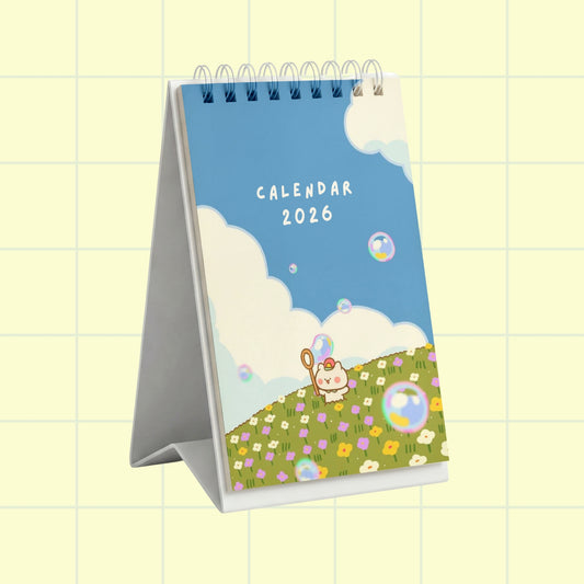 Kawaii 2026 Desk Calendar — Mini