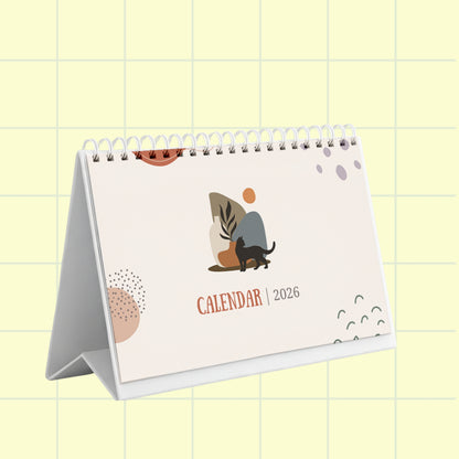 Boho Cat Calendar 2026