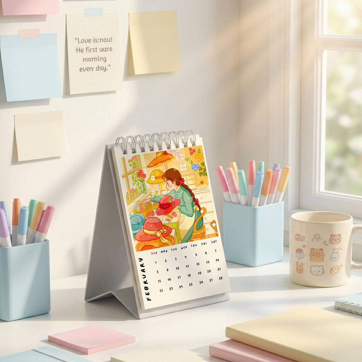 Studio Ghibli Desk Calendar 2026 - Colorful - 4x6 inches