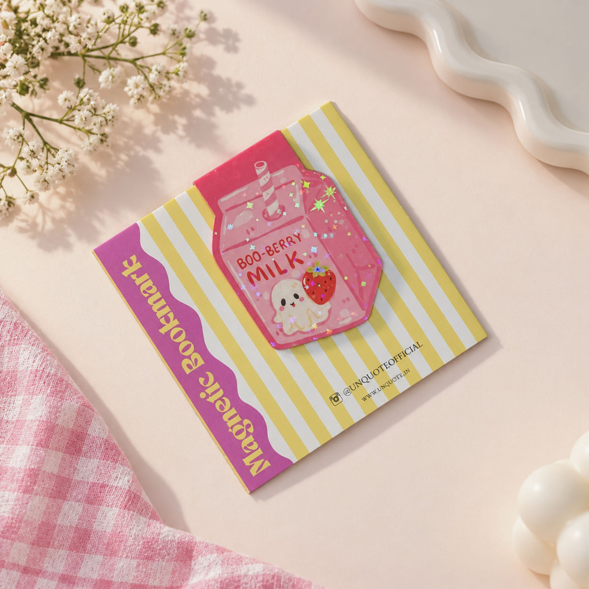 BOO-BERRY Milk Magnetic Bookmark