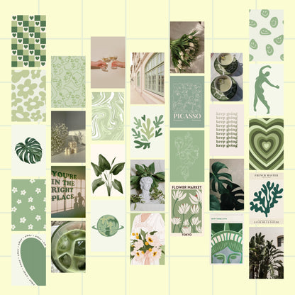 Green Wall Art Set