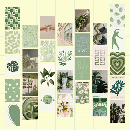 Green Wall Art Set