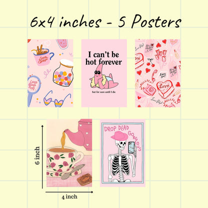 Pink Aesthetic Wall Art Bundle