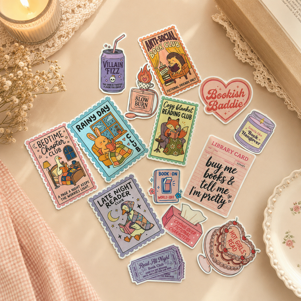 Bookish Girl Sticker Pack