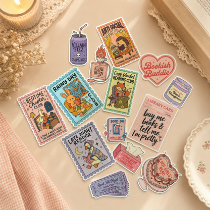 Bookish Girl Sticker Pack