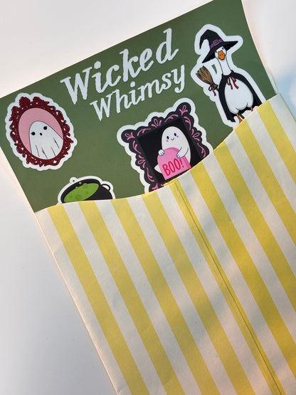 Wicked Whimsy sticker sheet