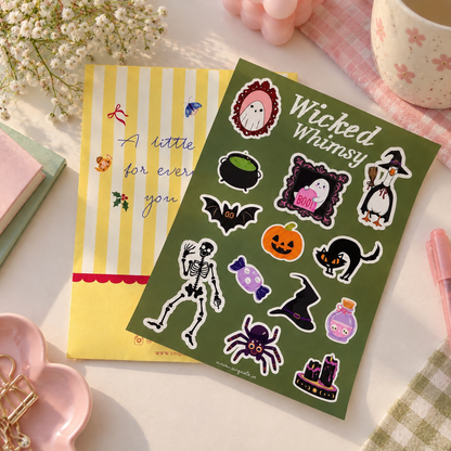 Wicked Whimsy sticker sheet