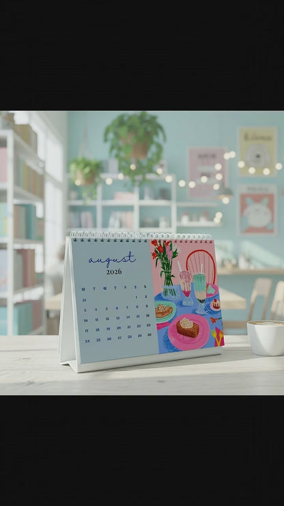 Blue Cat Calendar 2026