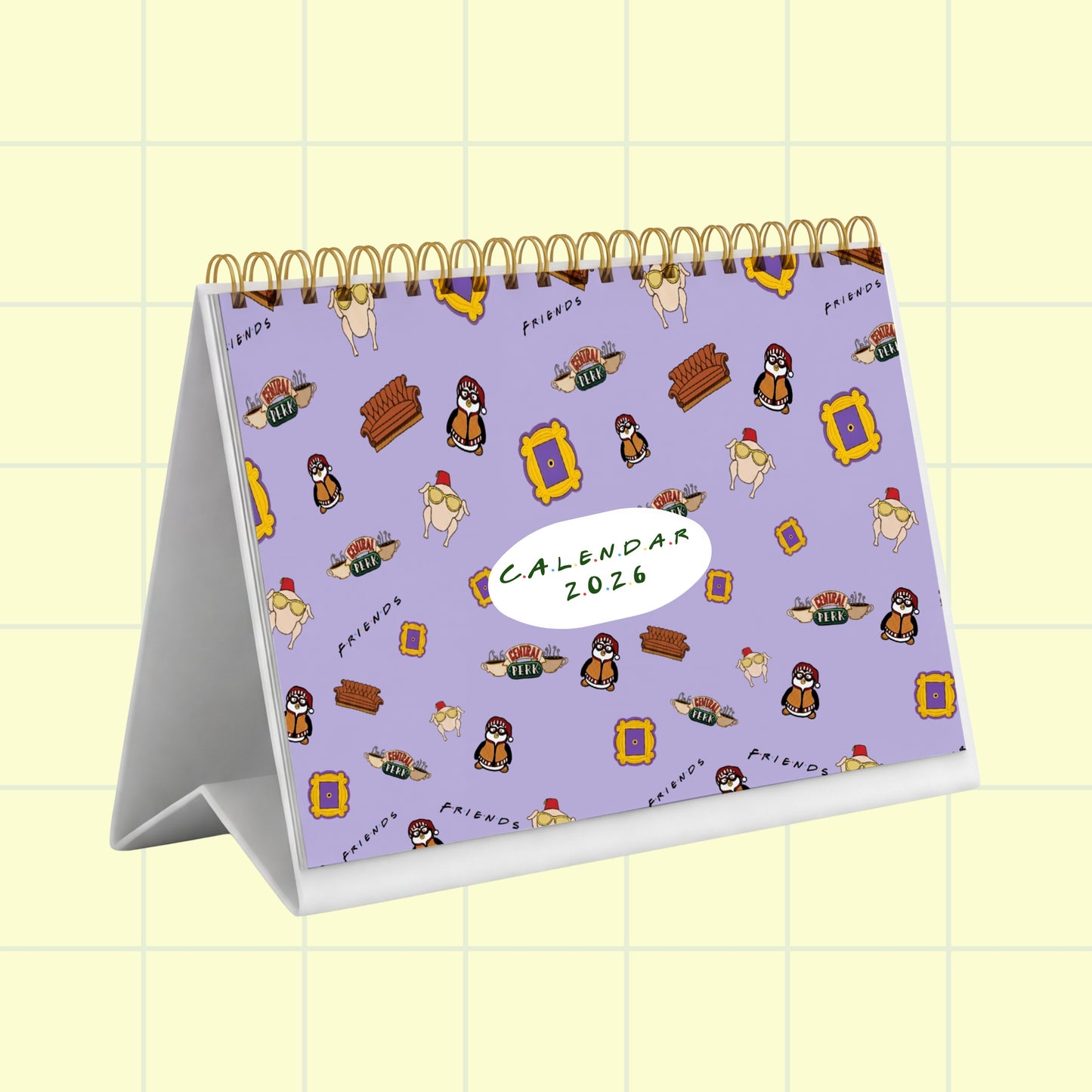 Friends Desk Calendar 2026 - 6x9 inches
