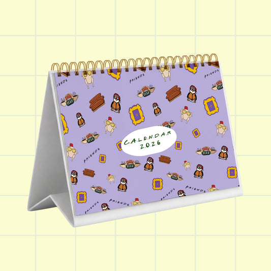 Friends Desk Calendar 2026 - 6x9 inches